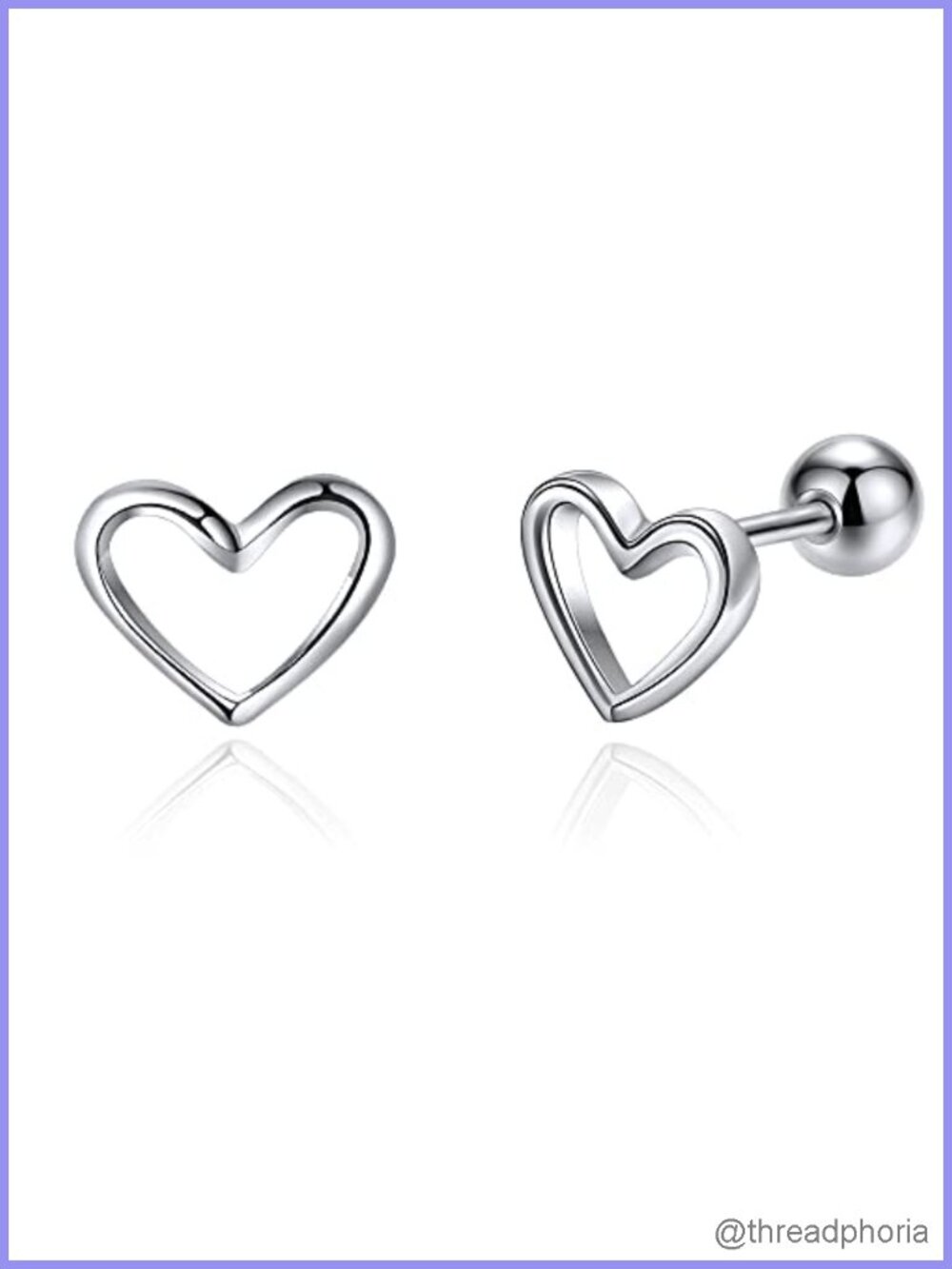 925 Sterling Silver Stud Earrings Hypoallergenic Screw Back Women